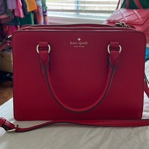 Kate Spade Purse Red Luke Size Medium